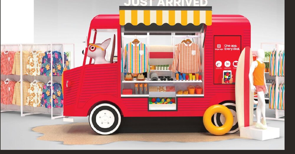 Target seasonal retail truck — Concept render