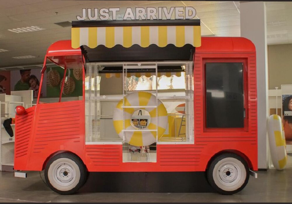 Target seasonal retail truck — Installed in-store